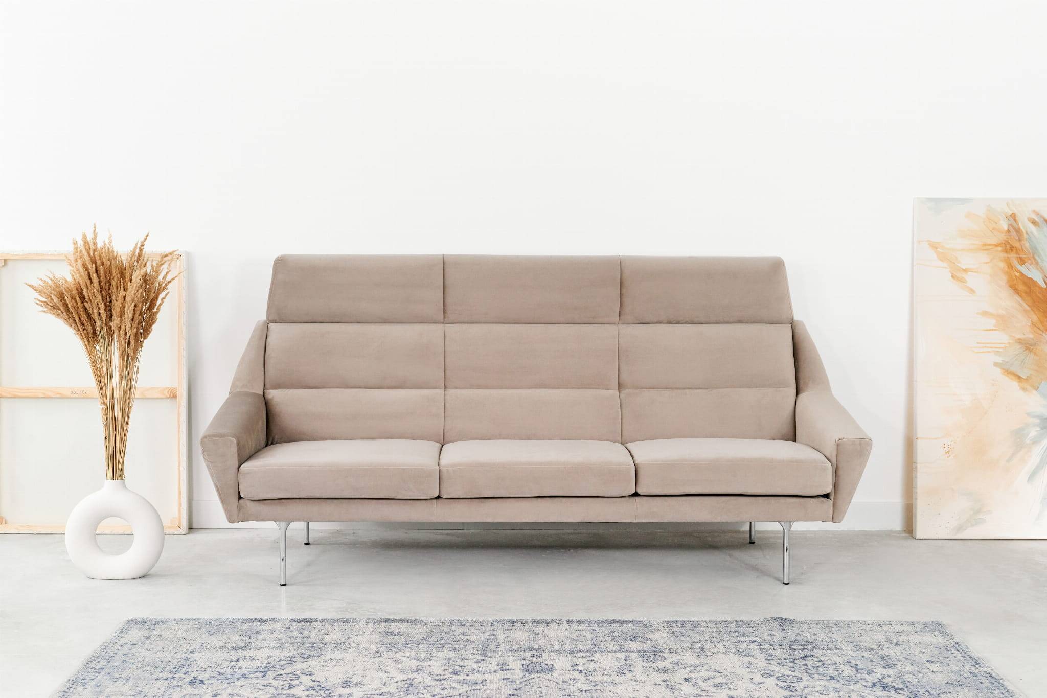 Sofa MANDAL beige, design scandinave