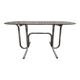 Tubular chrome and smoked glass dining table, 1970