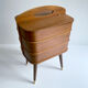 60s Portable Scandinavian Seamstress Worker, Wood