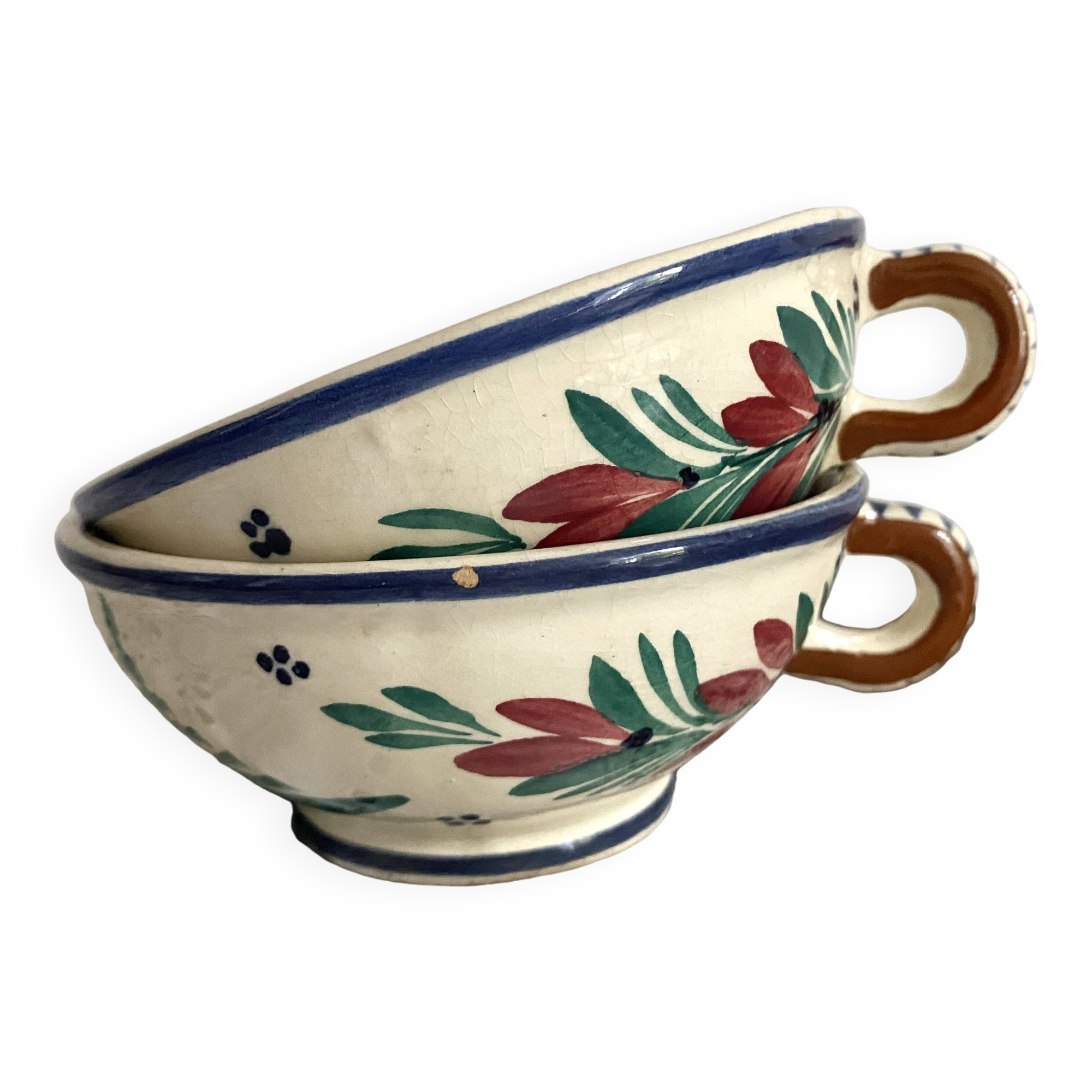 Quimper cider cups or bowls