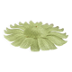 Contemporary Venetian Sunflwer Murano Glass Green Flush Mount