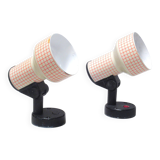 Pair of grid spotlights from the 80s