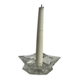 Vintage glass star candle holder D13