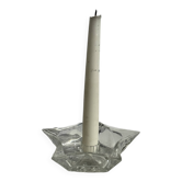 Bougeoir étoile en verre vintage D13