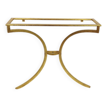 Console en métal doré par Robert Thibier