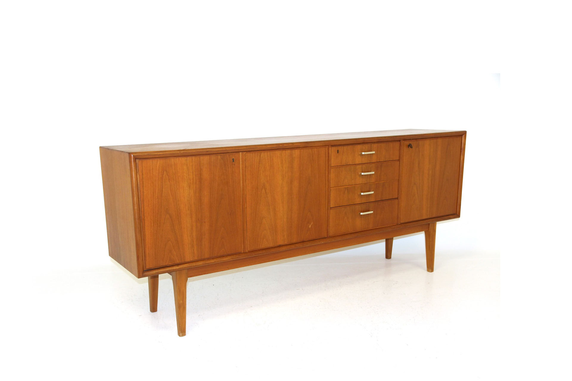 Walnut enfilade, Möbelfabriken Linden, Sweden, 1960