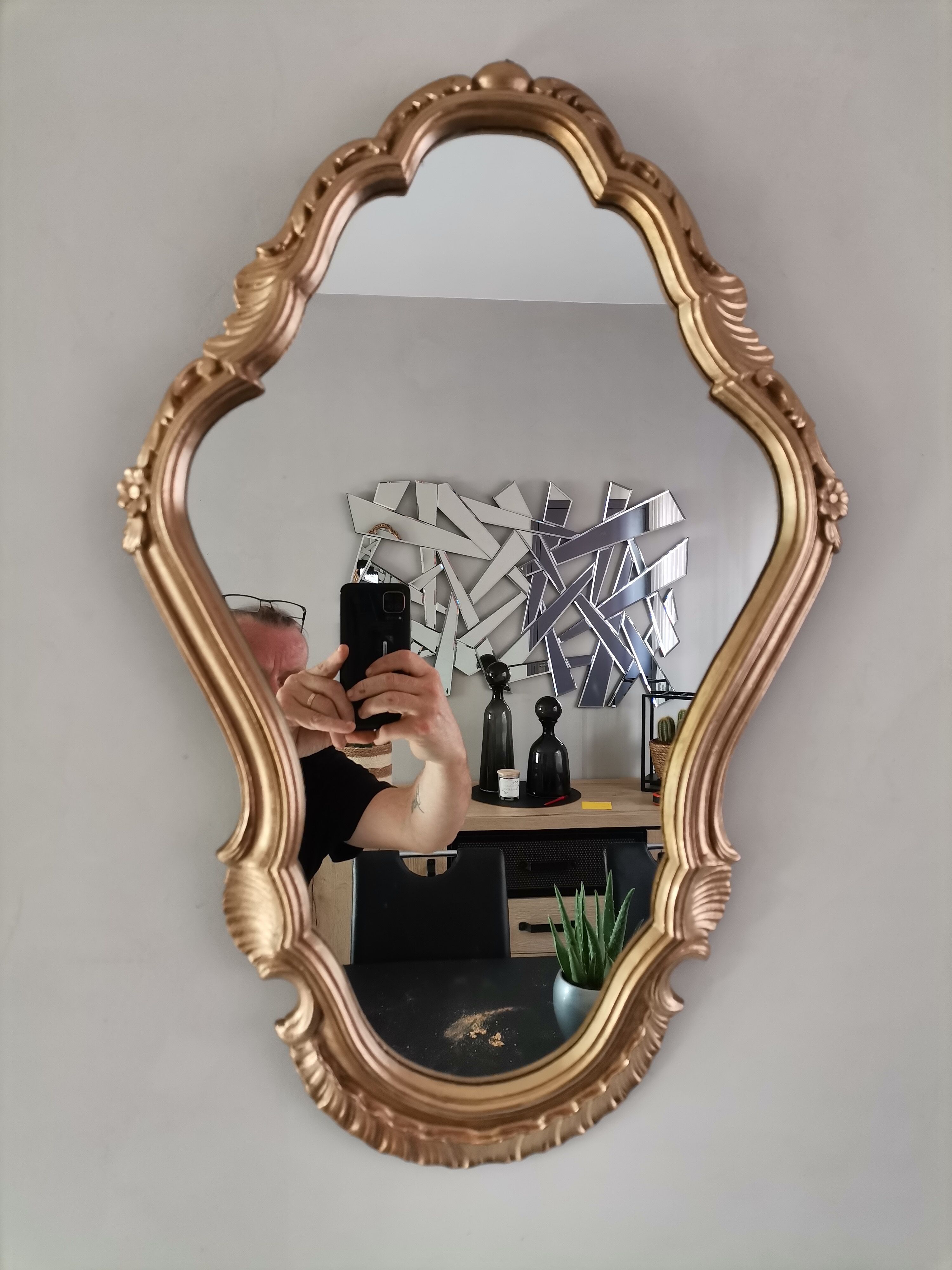 Gilded wood mirror 40x60cm
