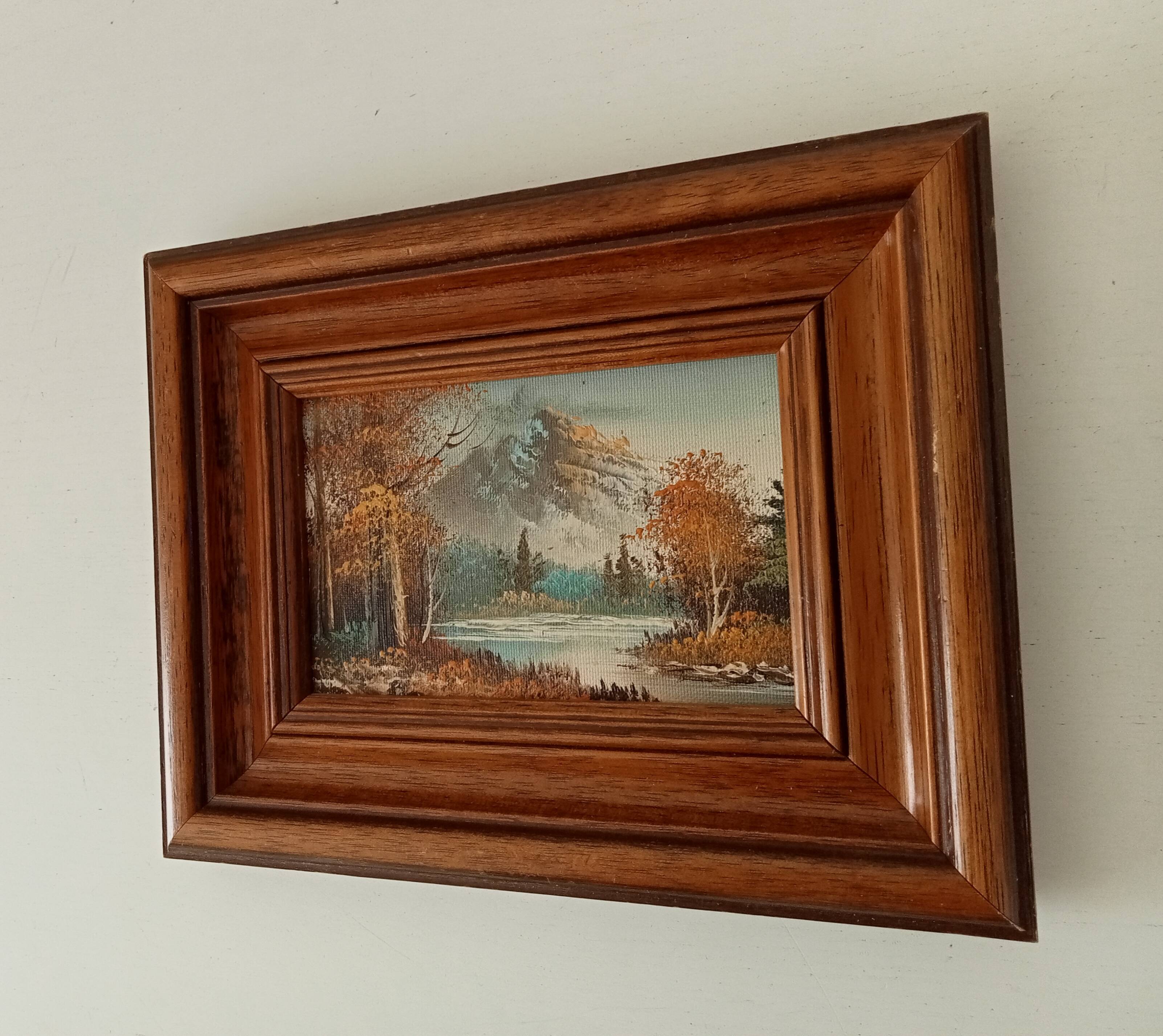 Petit tableau ancien huile sur toile