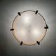 Japan Style Sisal and Teak Pendant Lamp by Temde