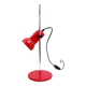 Lampe de bureau en métal rouge