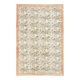 Tapis en laine et coton à décor floral