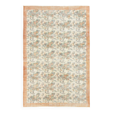 7x11 Soft Color Floral Boredered Vintage Area Rug, 222x332Cm SK 4671