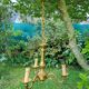 Lustre pure bronze de la maison Lucien Gau 3 feux