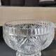 Molded crystal candy cup/dish/boho chic. art deco. starry/cross/leafy patterns, petals