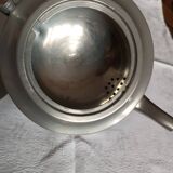 Shiny pewter tea set