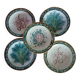 5 assiettes anciennes majolique Longchamp 