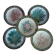 5 assiettes anciennes majolique Longchamp 