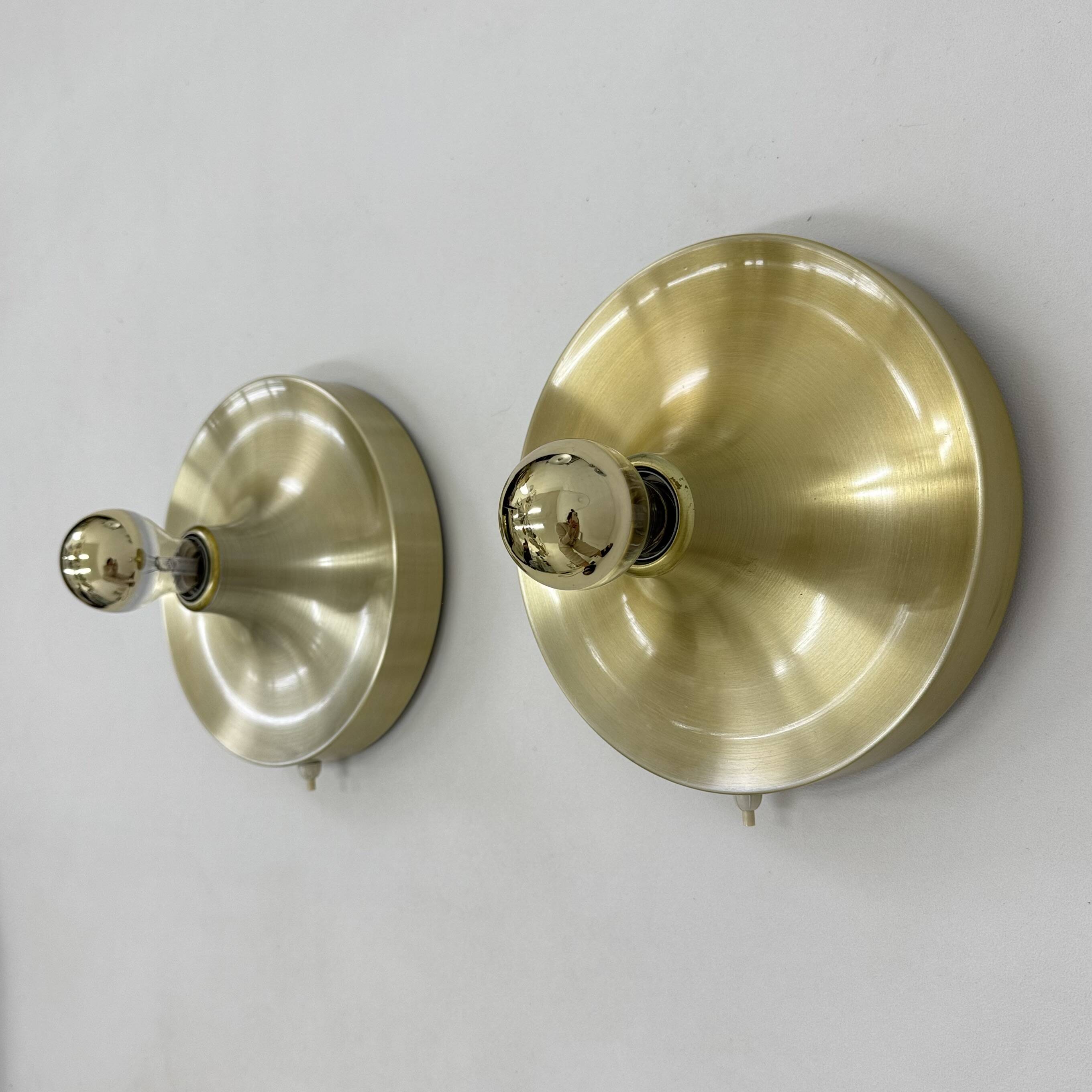 Mid-century design honsel space age disc lamp , 1970s attributed to Charlot