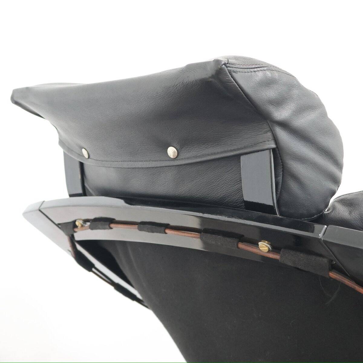 Leather Armchair by Åke Fribytter for Nelo Möbel, Sweden, 1970s