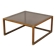 Vintage coffee table in brass and glass, Italy, 1960s-1970s