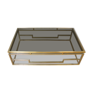 table basse rectangulaire - chrome