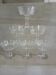6 antique crystal champagne coupes