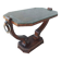 Table basse Art Déco en bois sculpté