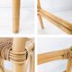 Tabouret de Bar Mid Century Vintage Boho Tabouret de Bar Chaise de Bar Bamb