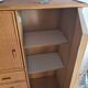Vintage rattan wardrobe