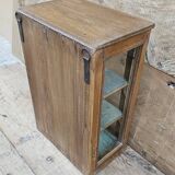Old Art Deco display case in Burmese teak