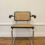 Cesca B64 Black Armchair by Marcel BREUER