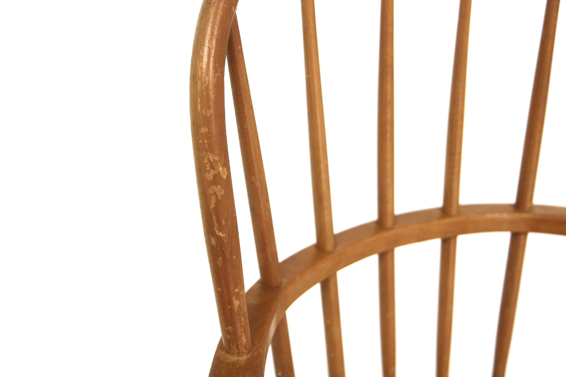 Scandinavian "Pinnstol" armchair in beech, Sweden, 1960