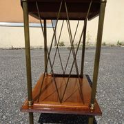 Table d'appoint néo classique bois et laiton an 70