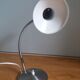 Silver flexible articulated lamp