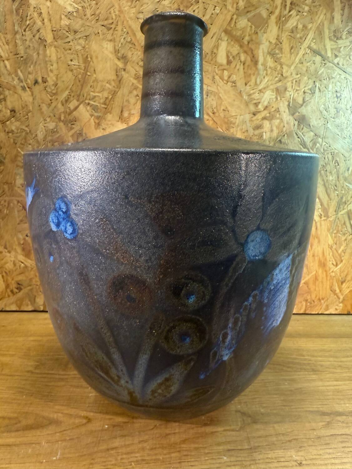 Vase en grès décoré Primavera & Marguerite Lehmann-Gustalla – Oiseau s