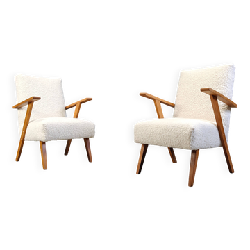 Pair of mid-century Dutch armchairs, 1960s