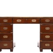 Bureau de campagne en acajou par N. Norton LTD Angleterre