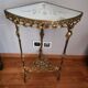 Bronze corner console