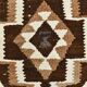 Tapis kilim vintage marron & beige