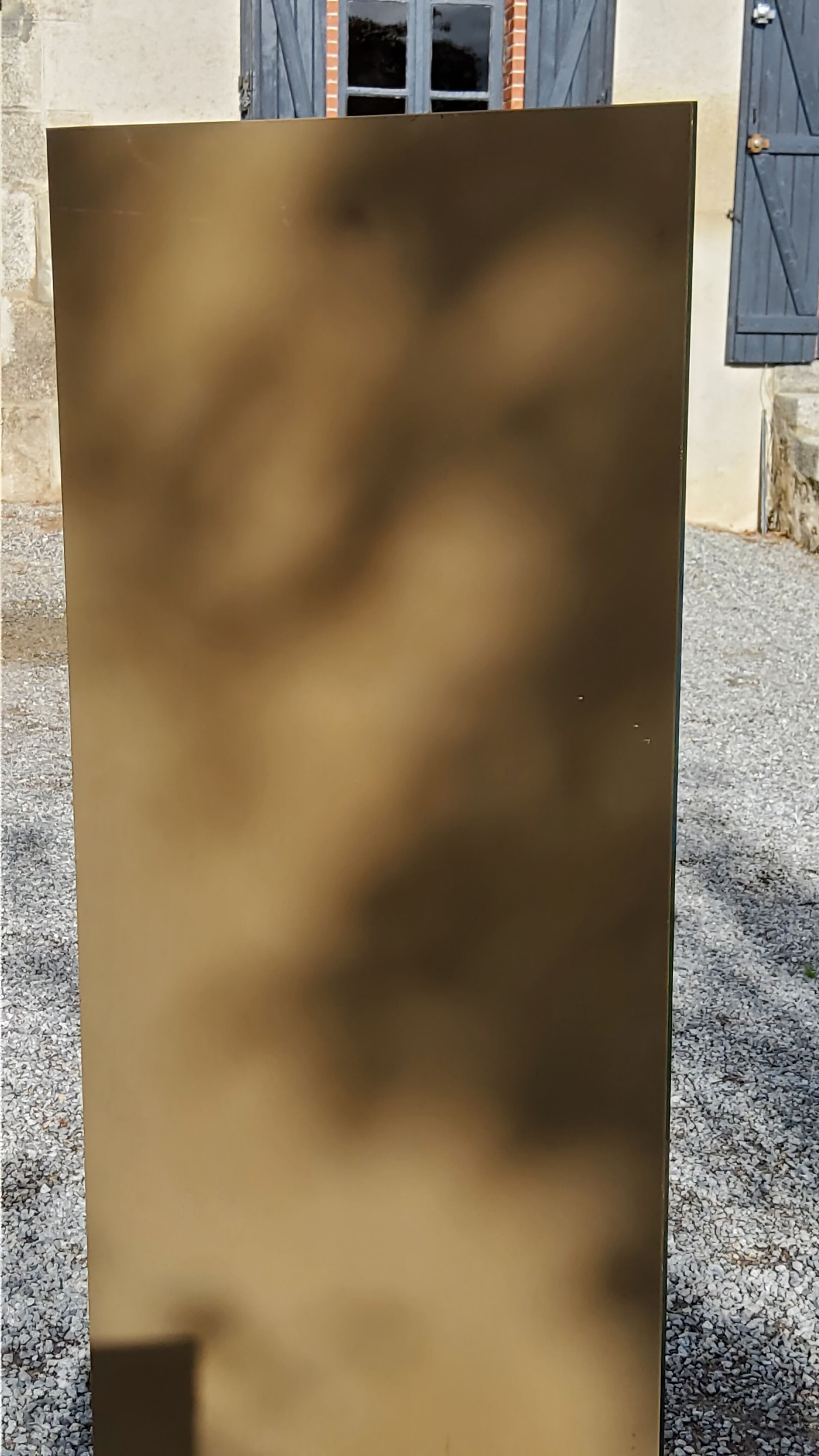 Coiffeuse art déco en acajou blond doré des années 30