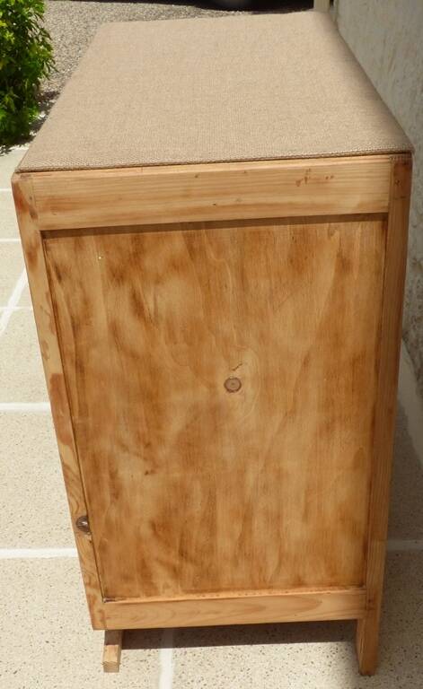 Art Deco 3-drawer wooden chest of drawers - Completely restored and refurbished -