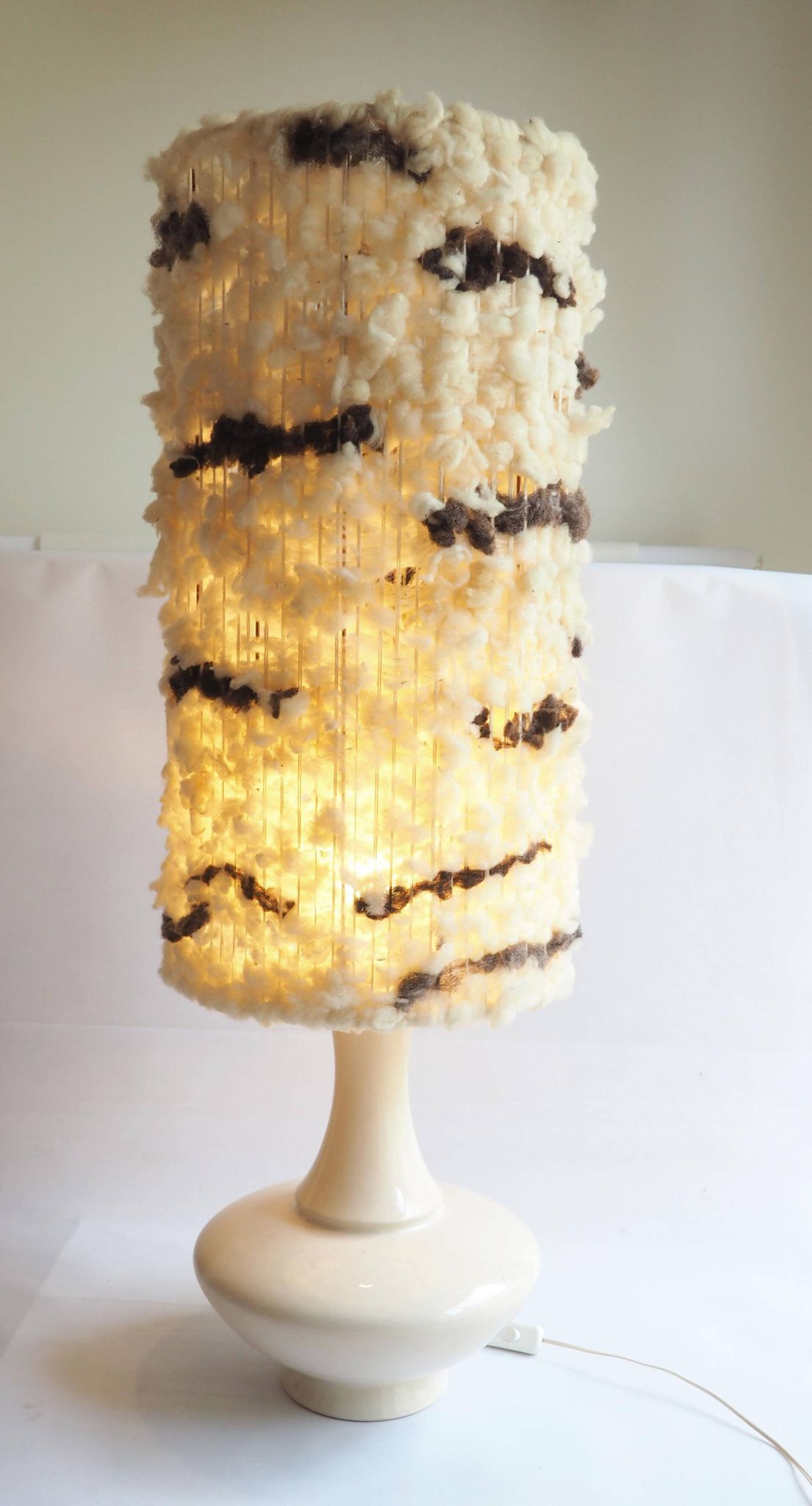 Large ceramic floor lamp