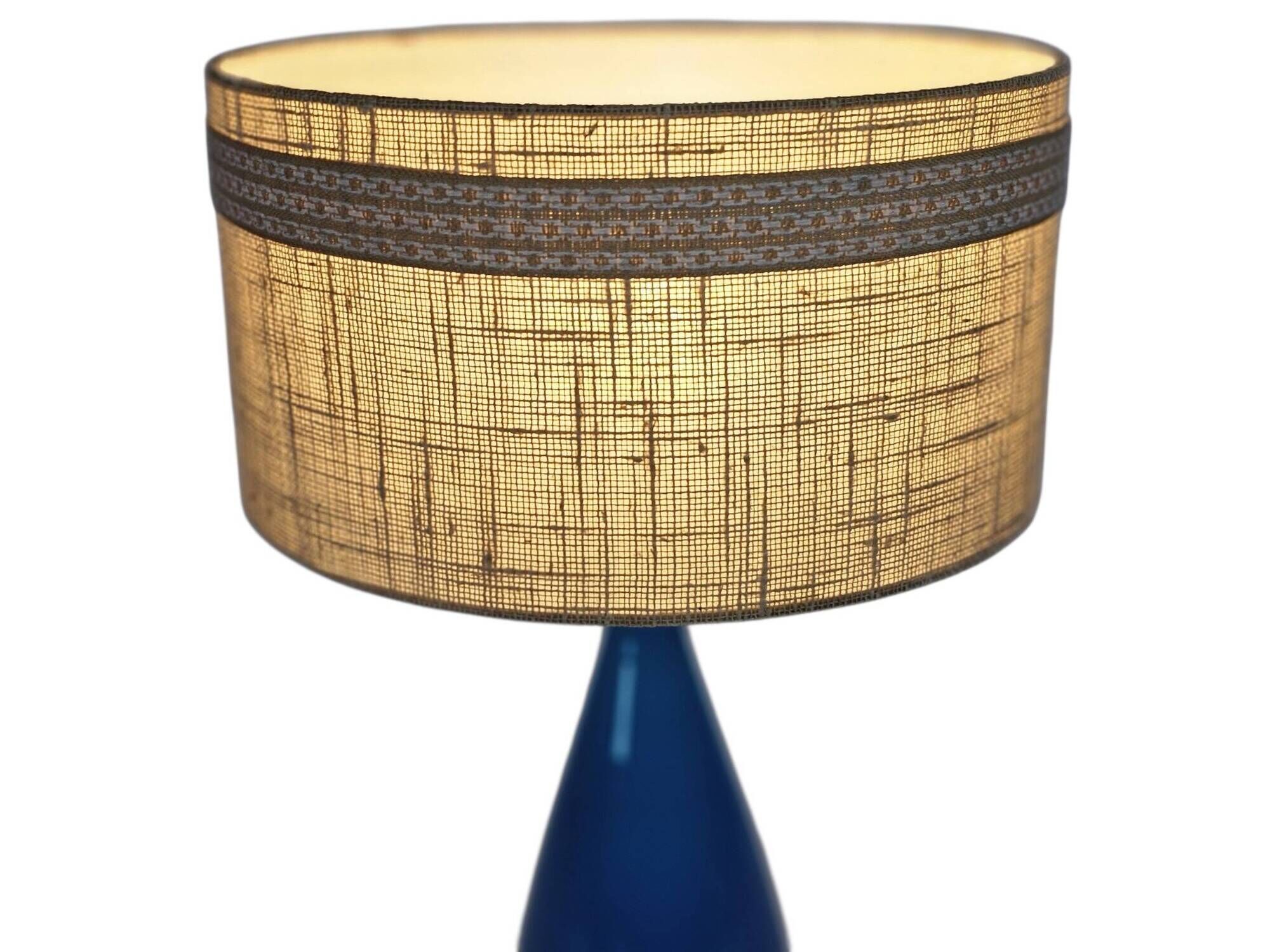 Kastrup Holmegaard - Jacob Bang - table lamp - Denmark - blue - 1960s