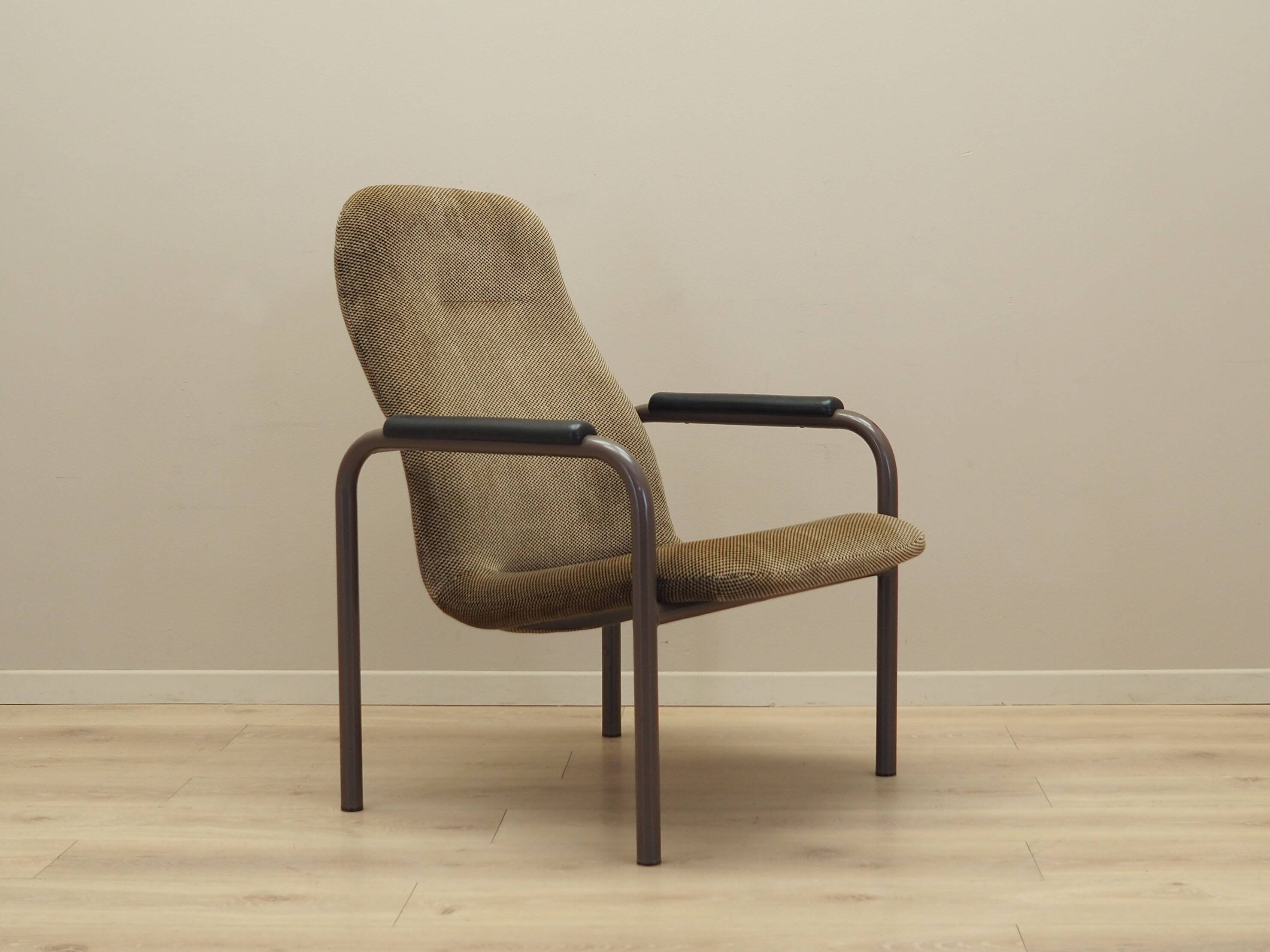 Brown armchair, Danish design, 1960s, production: Denmark
