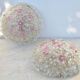 Amazing set of 2 Murano glass ceiling flower by Seguso for Venini