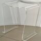 Tabouret en plexiglas transparent, France années 70