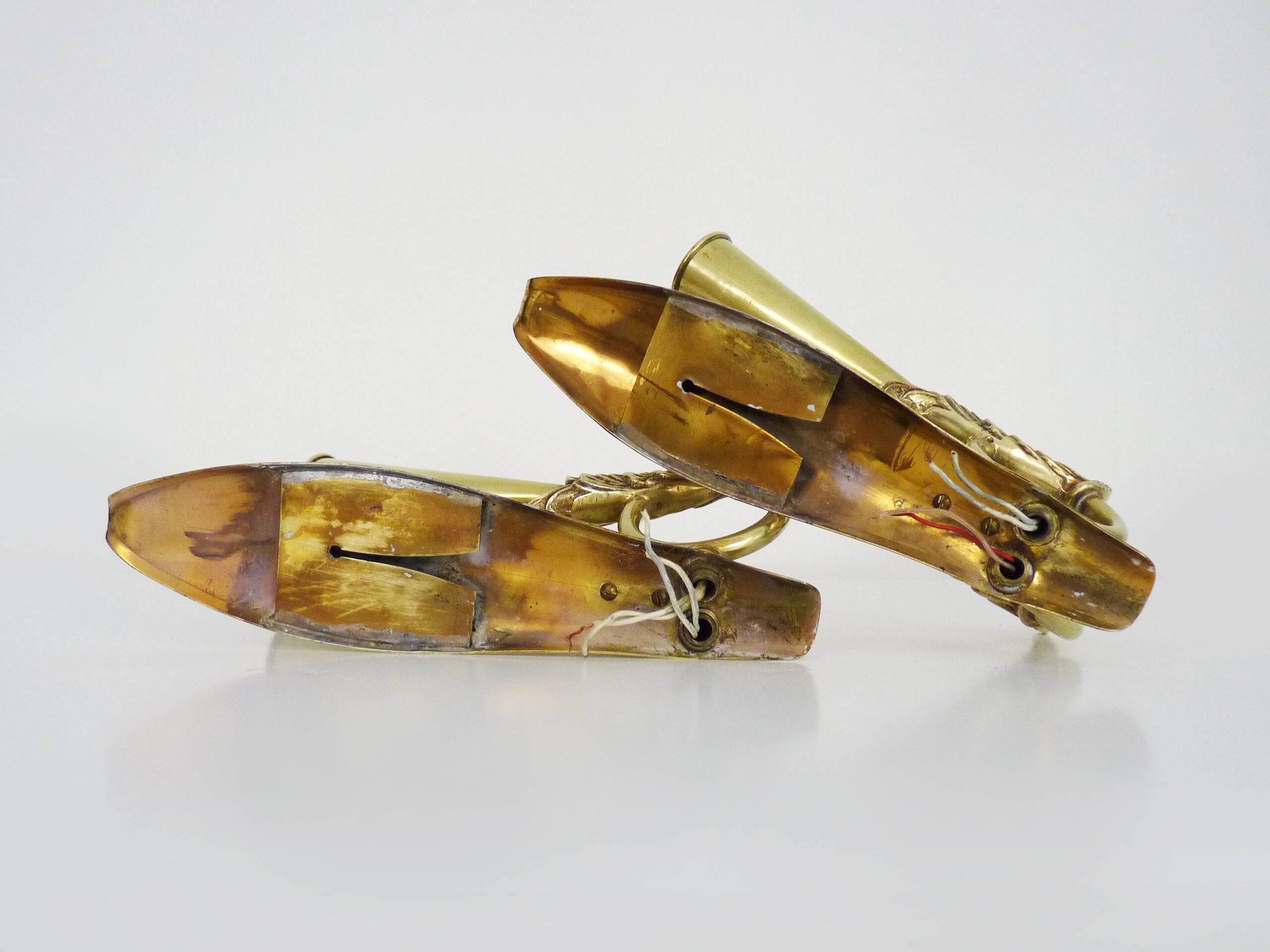 Pair of wall lights, Italy 1950s