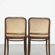 Ensemble de 2 chaises de bistrot avec structure en bois