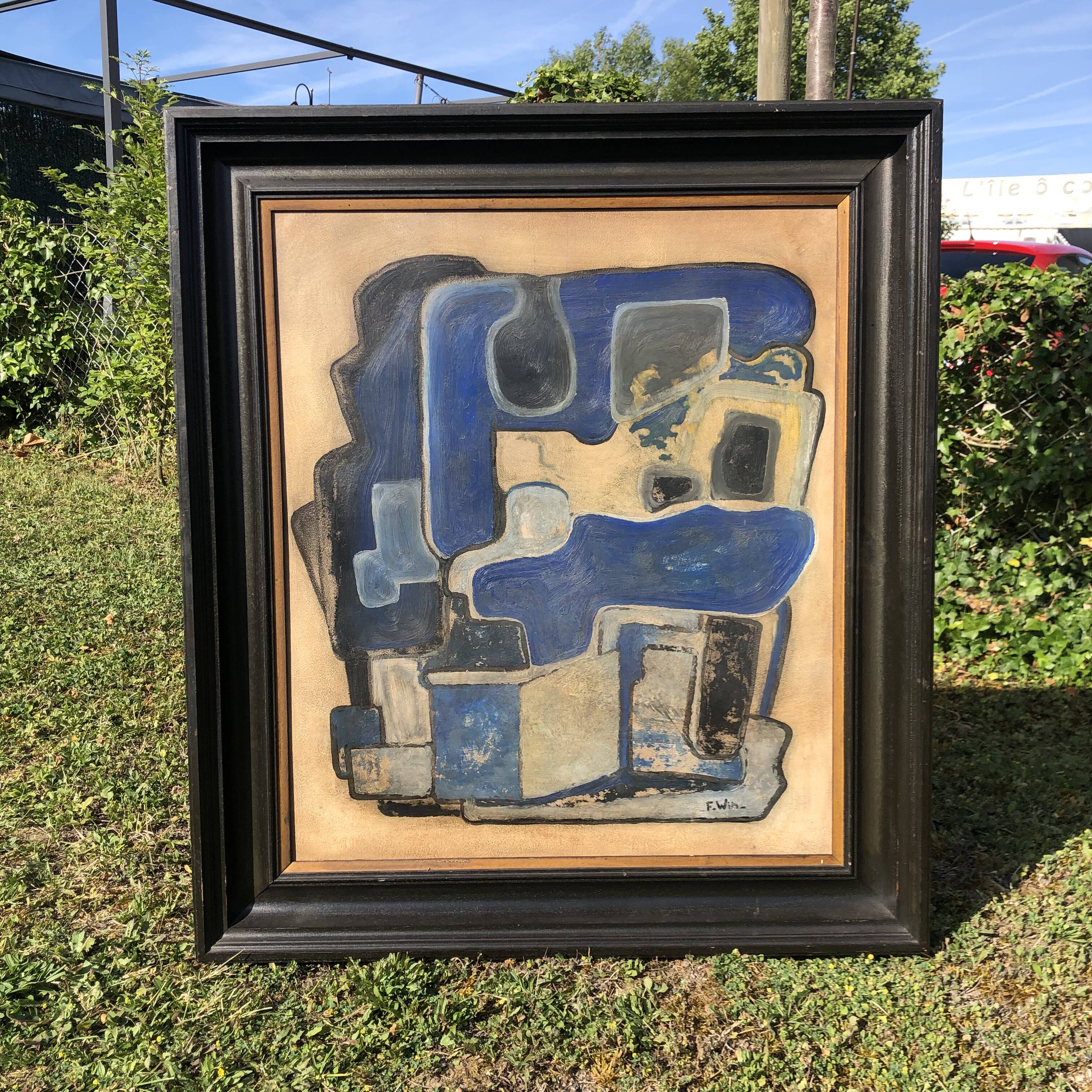 Abstract oil painting