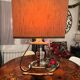 Antique lamp lectern in the shape of a harp - Louis XIV style